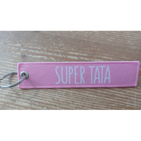 Porte-clé "Super Tata"