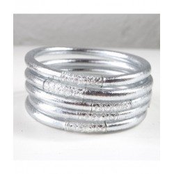 Boeddhistische armband zilver