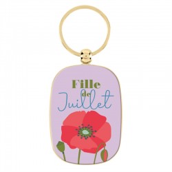 Porte-clef "Fille de juillet"