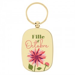 Porte-clef "Fille d'octobre"