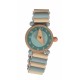 Houten blauwe horloge