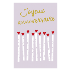 carte double "Joyeux anniversaire" (+ enveloppe)