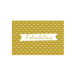 Carte double "Félicitations" (+ enveloppe)