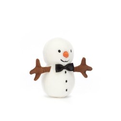 Festive sneeuwman mini Jellycat (10 cm)