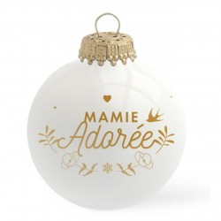 Boule de Noël "Mamie adorée"