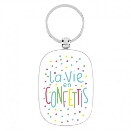 Sleutelhanger "La vie en confettis"