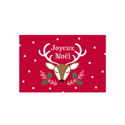 Carte double "joyeux Noël" (+ enveloppe)