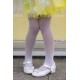 Collant blanc avec strass (3-8 ans)