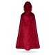 Cape chaperon rouge pour adulte