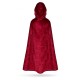 Cape chaperon rouge pour adulte