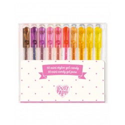 10 mini stylos gel candy Djeco