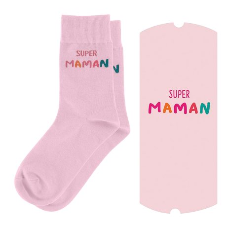 Chaussettes "Super maman"
