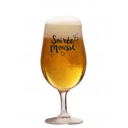 Verre bière "Soirée mousse"