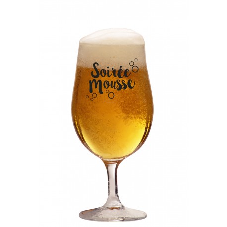 Verre bière "Soirée mousse"