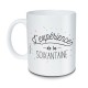 Mug "l'expérience de la soixantaine"