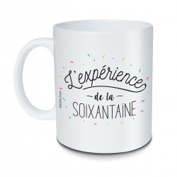 Mug "l'expérience de la soixantaine"