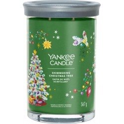 Kaars signature Shimmering xmas tree gobelet Yankee Candle