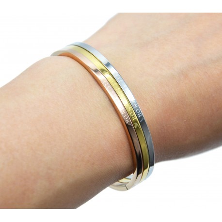 Armband zilver "Belle mere en or"