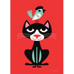 Petite affiche Chat (Ingela P Arrhenius)