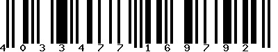 EAN : 4033477169792