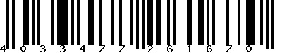 EAN : 4033477261670
