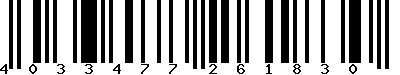 EAN : 4033477261830