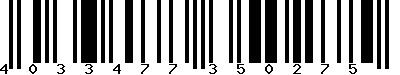 EAN : 4033477350275