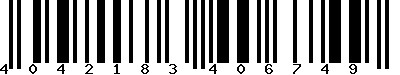 EAN : 4042183406749