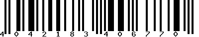 EAN : 4042183406770