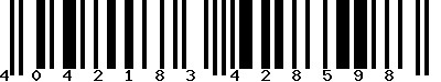 EAN : 4042183428598