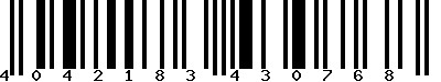 EAN : 4042183430768