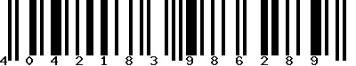 EAN : 4042183986289