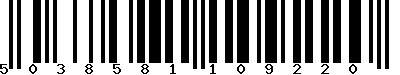 EAN : 5038581109220