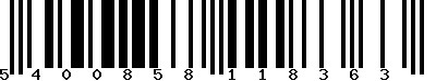 EAN : 5400858118363