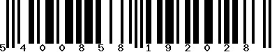 EAN : 5400858192028