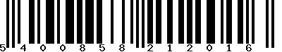 EAN : 5400858212016