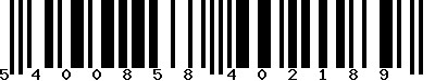 EAN : 5400858402189