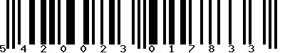 EAN : 5420023017833