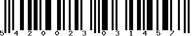 EAN : 5420023031457