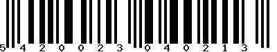 EAN : 5420023040213