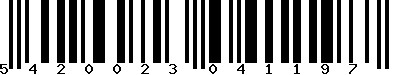 EAN : 5420023041197