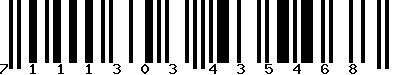 EAN : 7111303435468