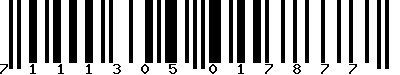 EAN : 7111305017877